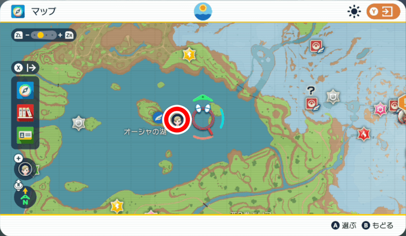 黄色の杭のマップ5
