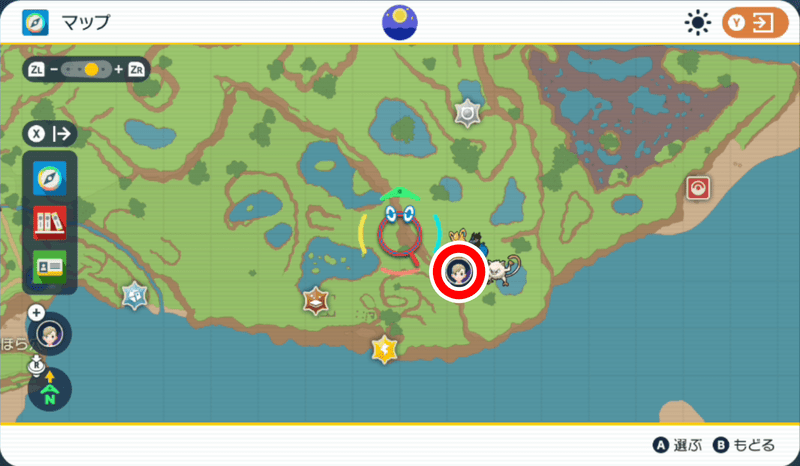 紫の杭のマップ8