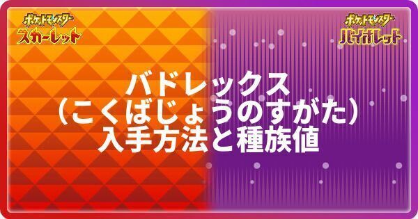 バドレックスこくばじょうのすがた