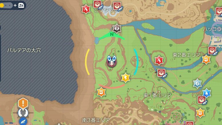 ヤトウモリの出現場所・マップ