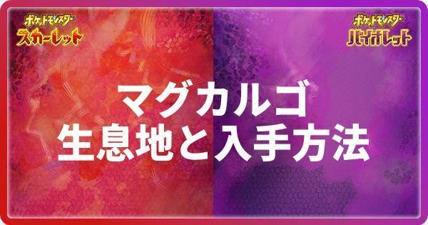 マグカルゴの生息地と入手方法