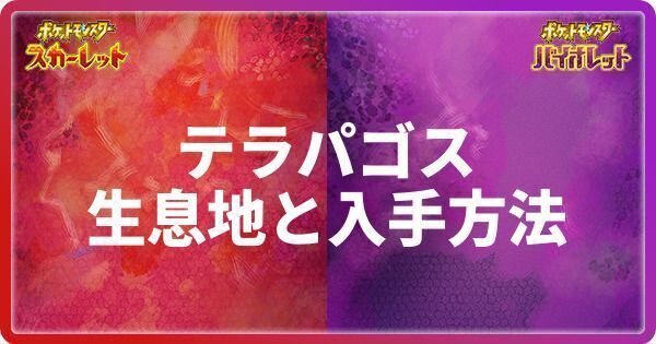 テラパゴスの生息地と入手方法