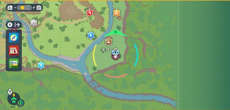 キタカミの里のマップ