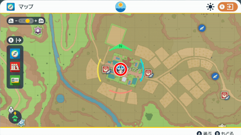 セルクルタウンのマップ