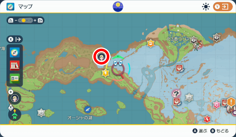 黄色の杭のマップ8