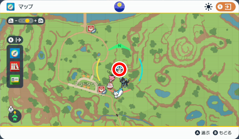 紫の杭のマップ2