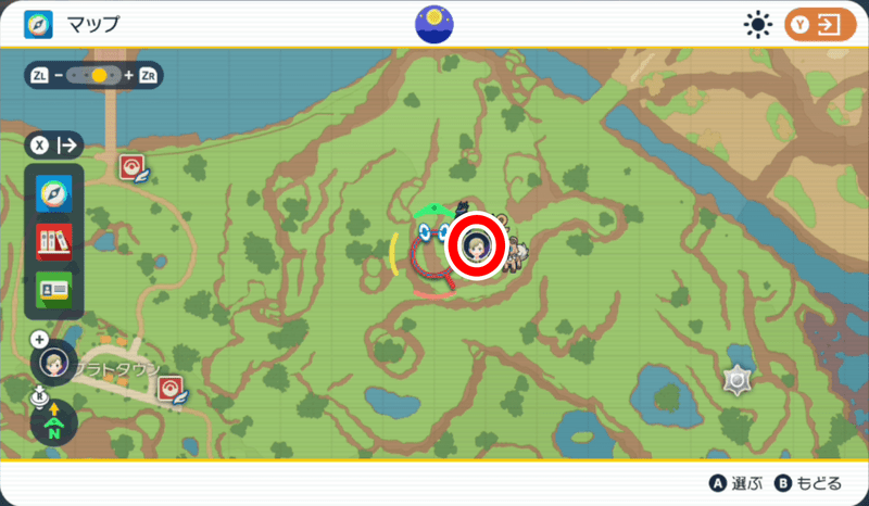 紫の杭のマップ3