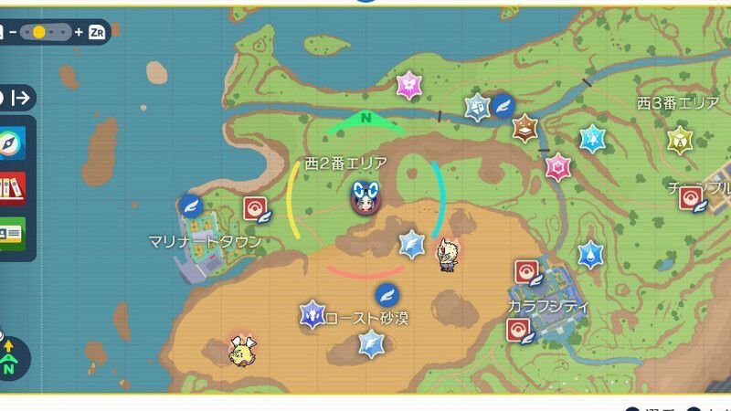 ジオツムの出現場所・マップ