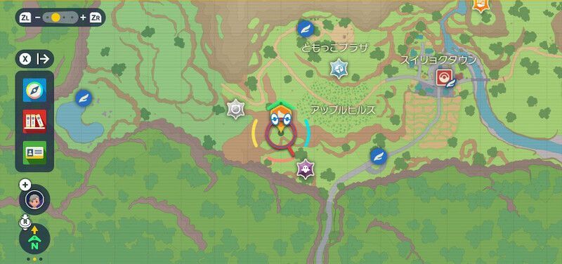 ゴンベの出現場所・マップ