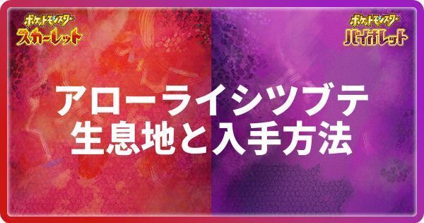 アローライシツブテの生息地と入手方法