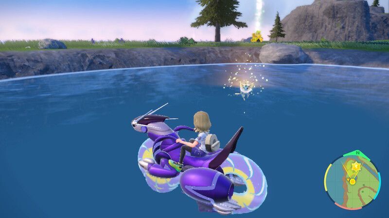 シャワーズがいる周囲の様子