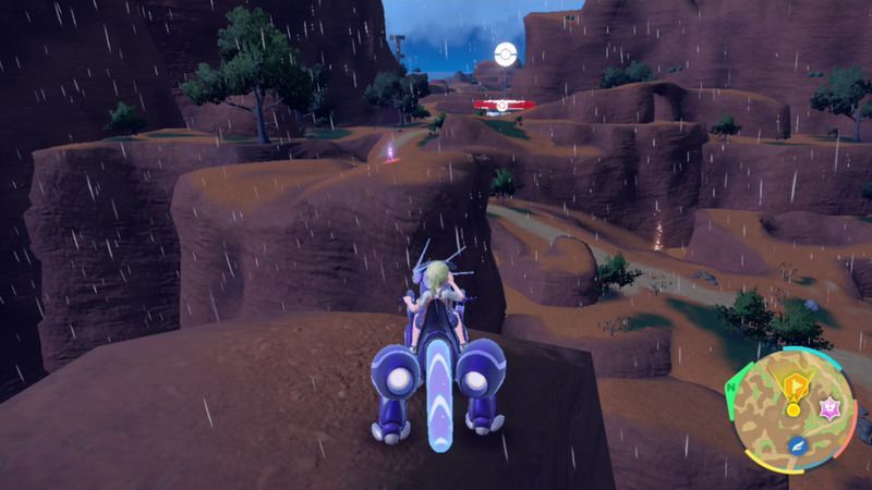 紫の杭がある周囲の様子5