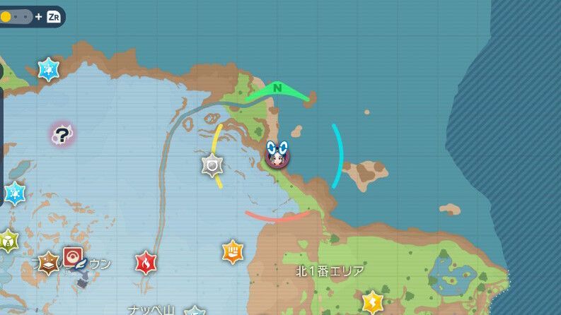 ウミトリオの出現場所・マップ