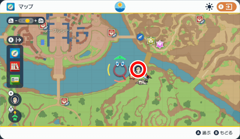 紫の杭のマップ4