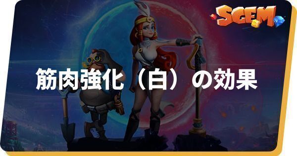 筋肉強化（白）の効果とステータス