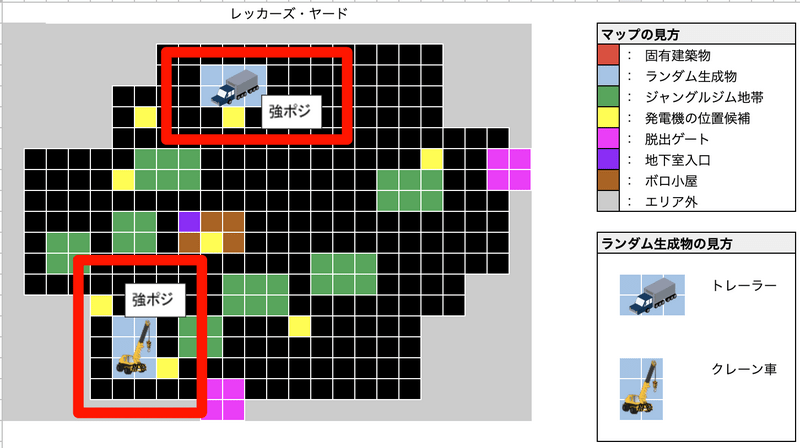 レッカーズ・ヤード/オートヘイヴン・レッカーズの地図