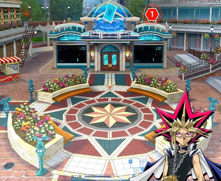 遊戯王デュエルリンクスのステージ(ショップ前)