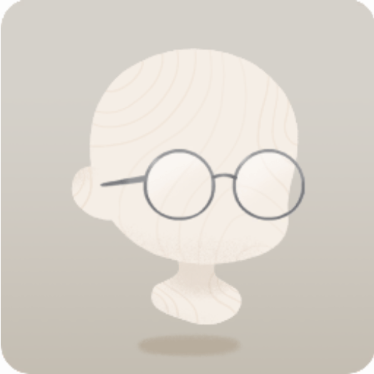 シンプルな丸メガネ