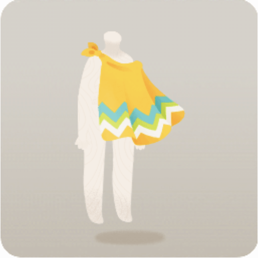 南国柄のマント