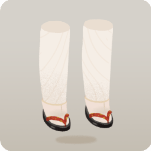 ちりめん鼻緒の草履