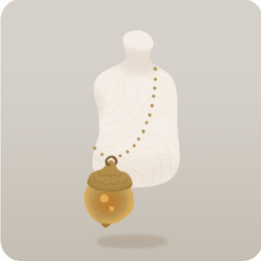 お手製どんぐりポシェット