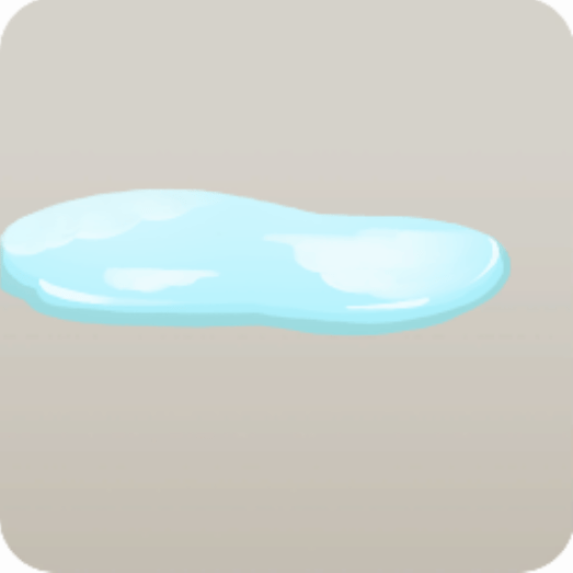 青空の映る水たまり