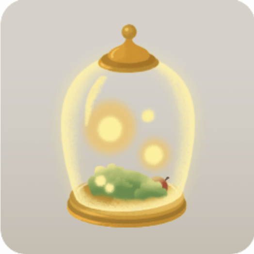 小さな光が入った瓶