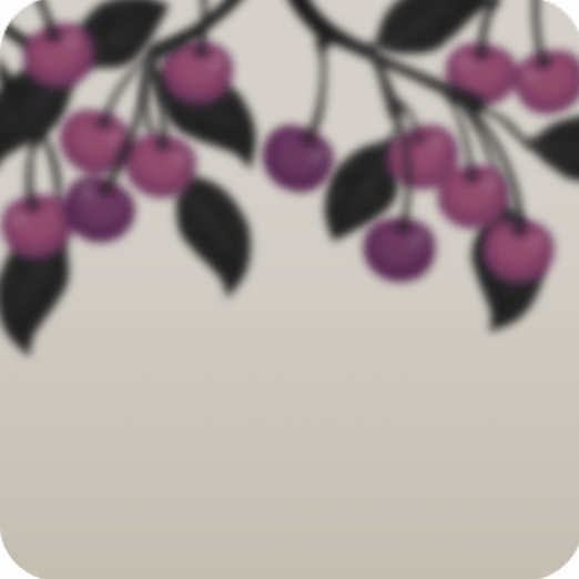 ぼやけたピンクチェリー