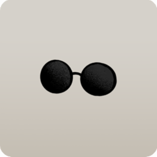 ミニ黒サングラス