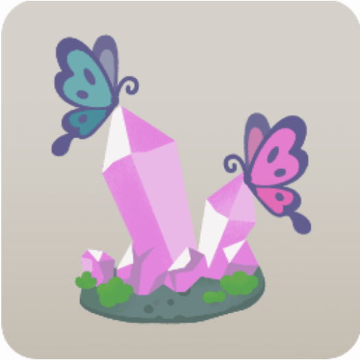 ドールハウスのピンククリスタル