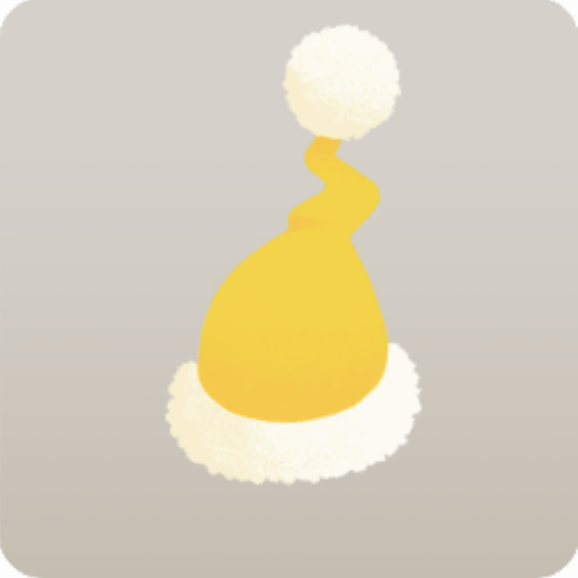 サンタ帽・イエロー