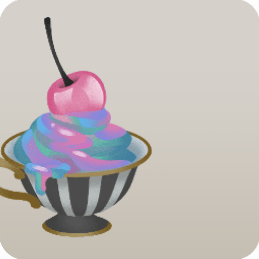 ストライプティーカップ