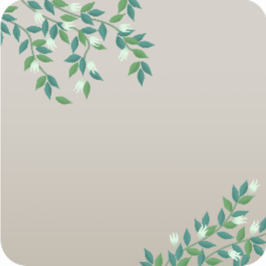 ドールハウスを囲う白い花