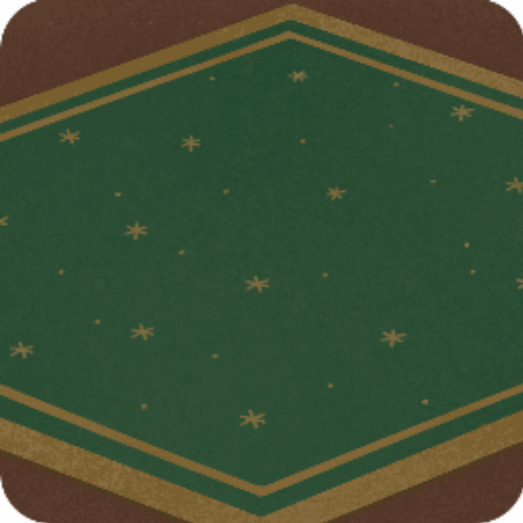 クリスマスグリーンマットの床