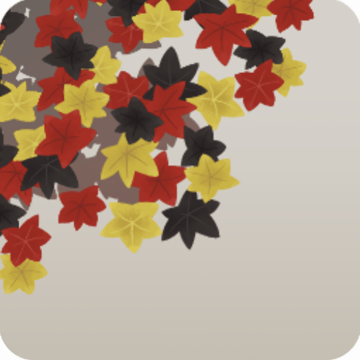 空を覆うもみじ