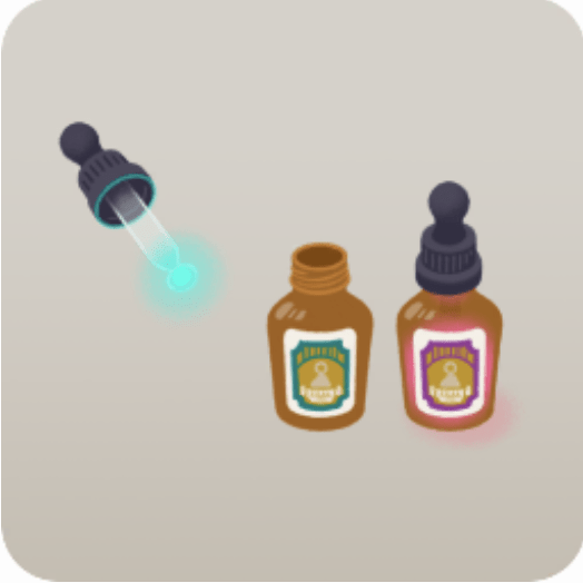 変身薬瓶のミニチュア