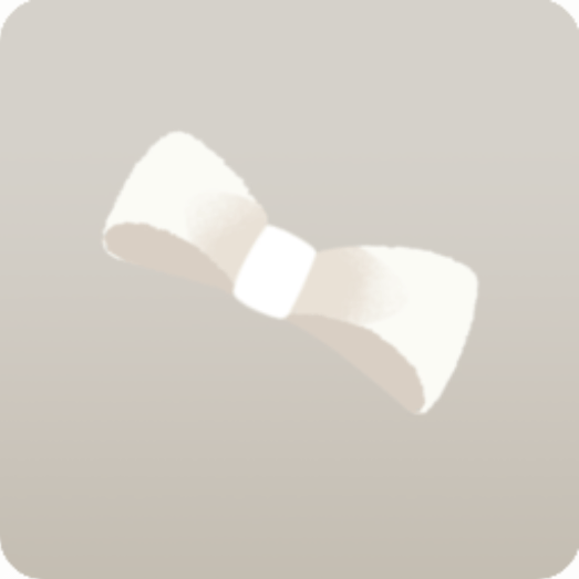 小さな白いリボン