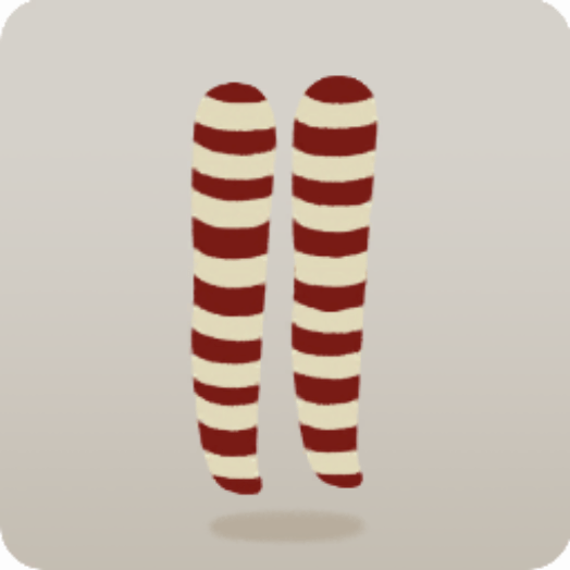 クリスマスボーダーソックス