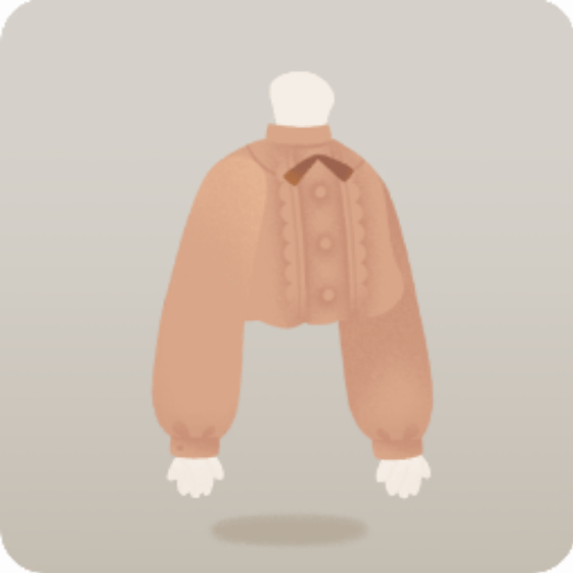 紅茶色のブラウス