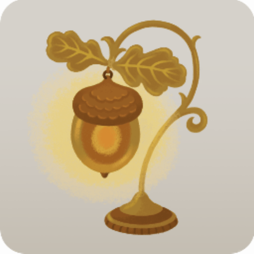 置き型どんぐりランプ