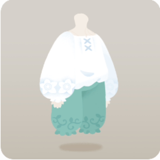 すずらん袖の妖精の服