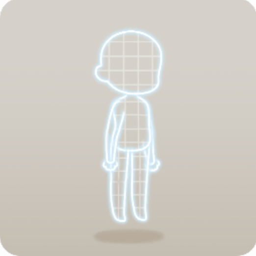 光るネオン体・ブルー