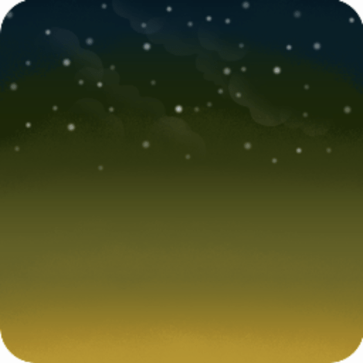 アウトドアの夜空