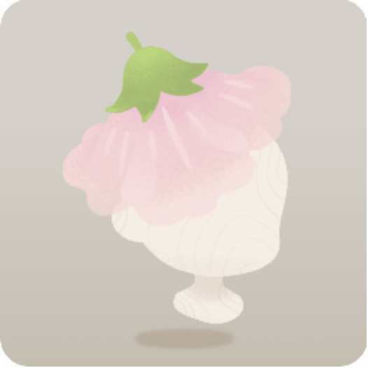 ピンクの花帽子