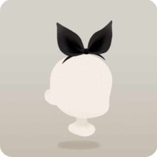 黒いカチューシャリボン