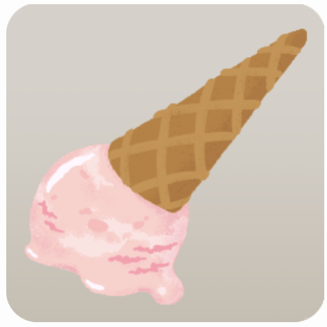 ぺちょっとストロベリーアイス