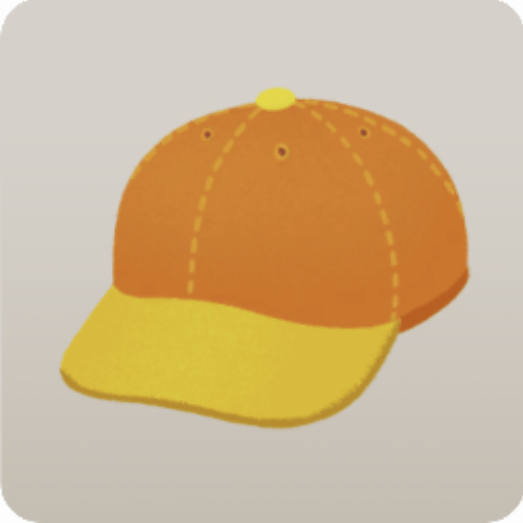 キャップ・オレンジ