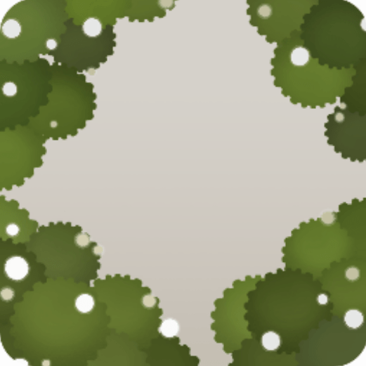 サロンを覆う草