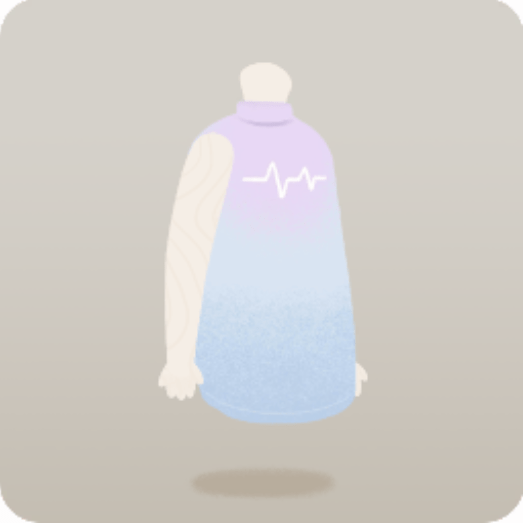 心電図柄のワンピース