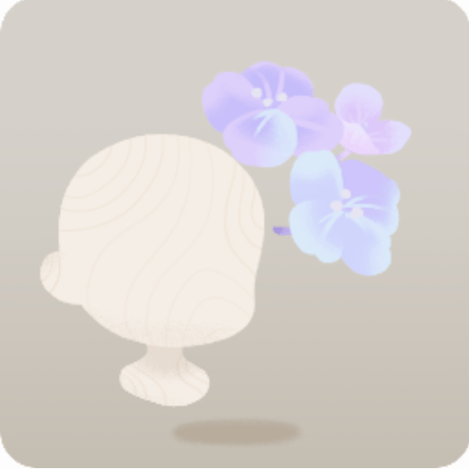 雨上がりに咲く紫陽花の装飾花